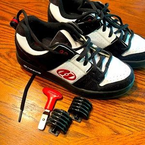 Heelys size 8m. Worn once. Black and white